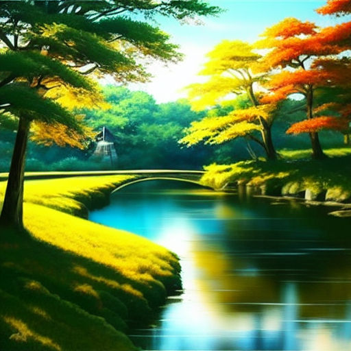 Artist Captures the Beauty of Nature with Colorful Landscape
